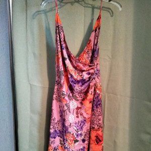 Urban Outfitters Spaghetti Strap V neck Midi Dress with Slit NWT Size M